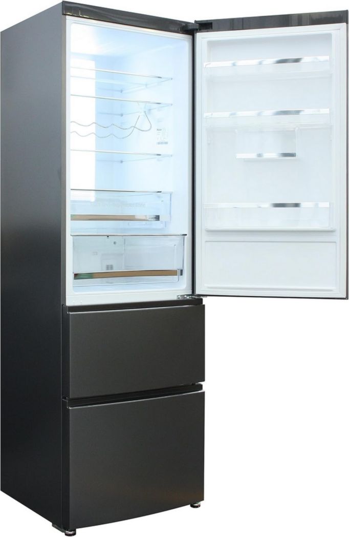 Réfrigérateur/Congélateur Haier A2FE735CFJ - Efficacité énergétique A++ - Hauteur : 190 cm - Capacité : 347 l - Tiroirs de congélation 3D - Aspect inox.