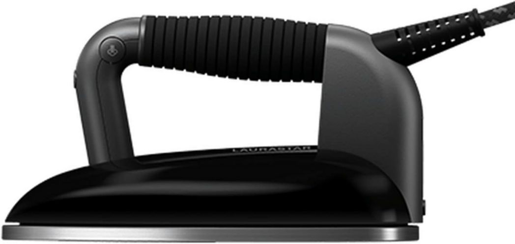 Système de repassage Laurastar Smart M avec centrale vapeur professionnelle et table active, vapeur hygiénique, semelle 3D, vapeur pulsée, température unique, roulettes, réservoir amovible