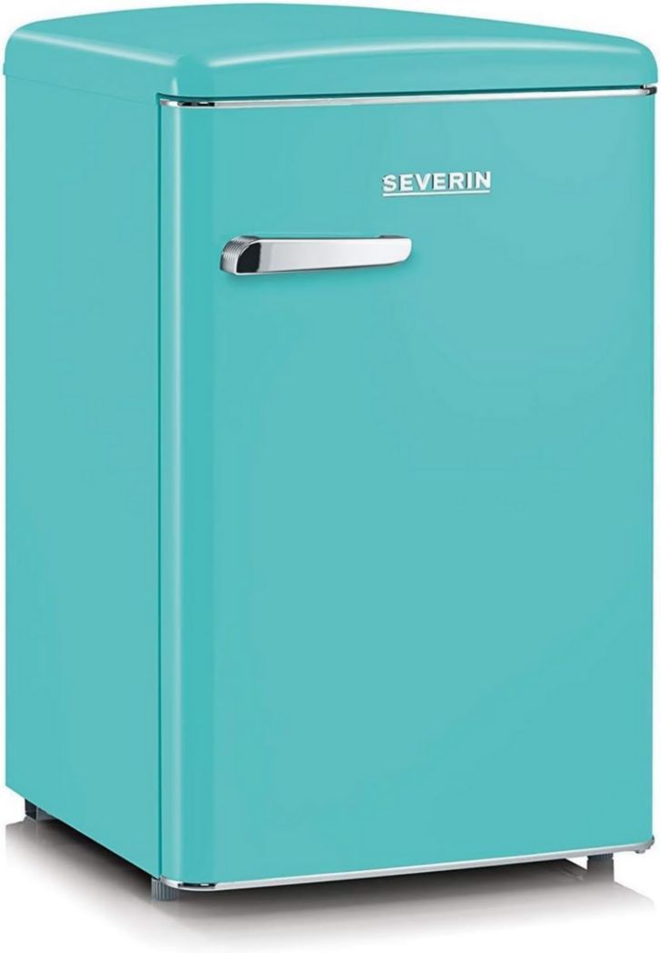 Réfrigérateur-congélateur SEVERIN, Pose libre, Longueur 55 cm, 108 L, Classe D, 110 kWh/an, 37 dB, Look rétro, Crème, RKS 8833