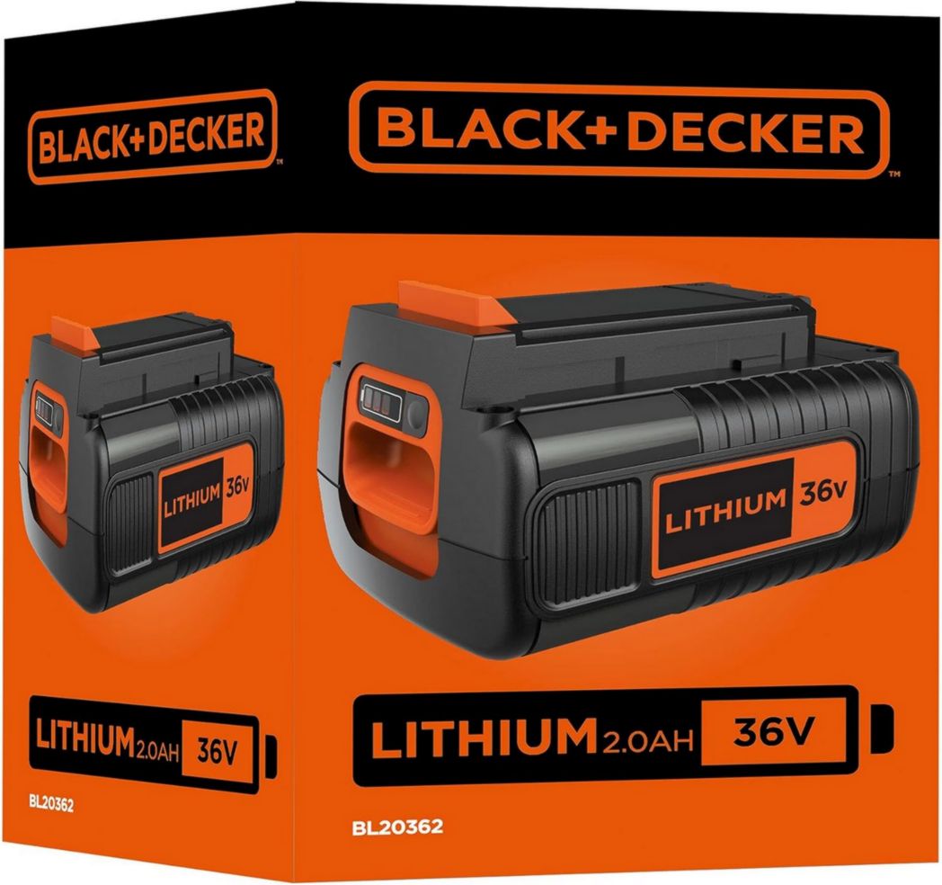 BLACK+DECKER - Souffleur, aspirateur et broyeur de feuilles sans fil 36 V - Livré avec un sac de 45 L - BCBLV36B-XJ