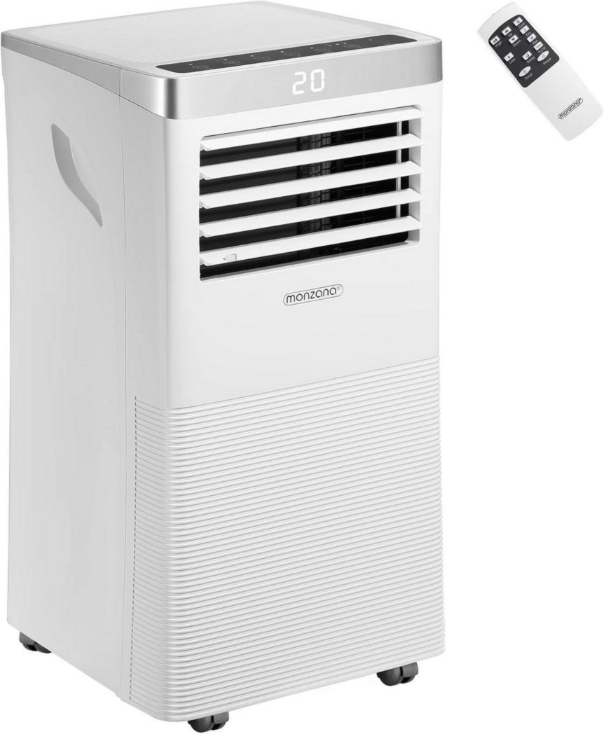 Climatiseur portable 4 en 1 Monzana® MZKA1000, refroidisseur d'air, 9 000 BTU/h, déshumidificateur, ventilateur, application Wi-Fi Alexa