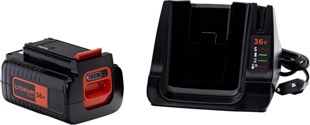 BLACK+DECKER - Souffleur, aspirateur et broyeur de feuilles sans fil 36 V - Livré avec un sac de 45 L - BCBLV36B-XJ