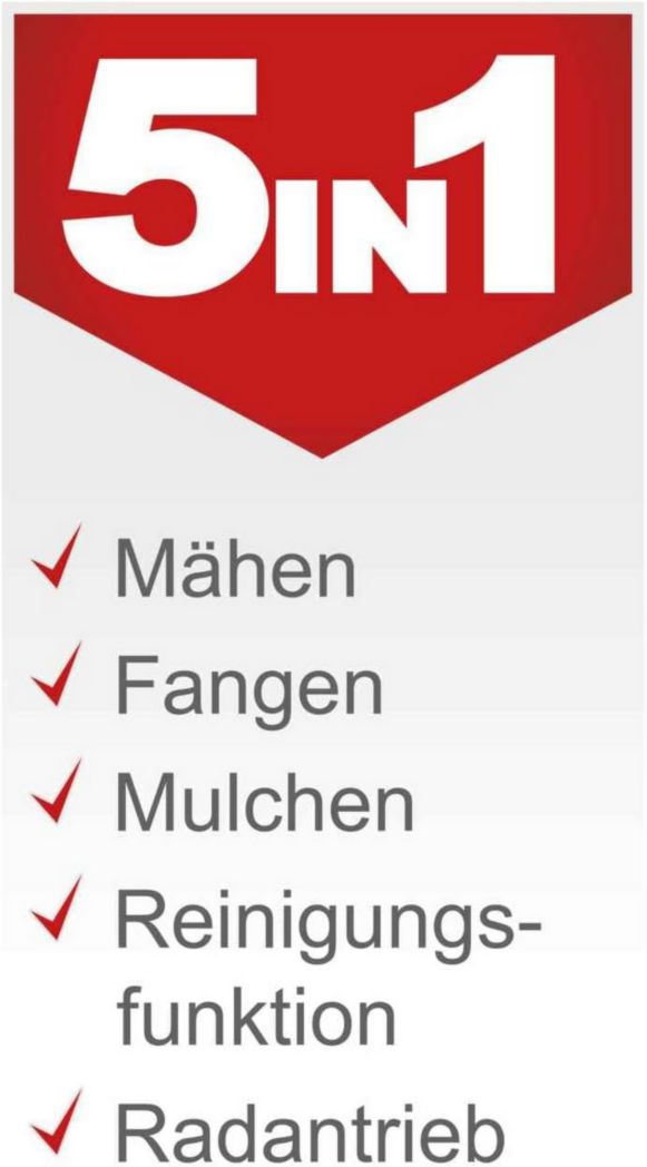 Tondeuse à gazon thermique Scheppach MS150-42 | Autotractée - 3,7 CV | Largeur de coupe 42 cm | Système de nettoyage à connexion rapide | Panier de 45 L | Hauteur - 7 niveaux | Lame supplémentaire et huile incluses