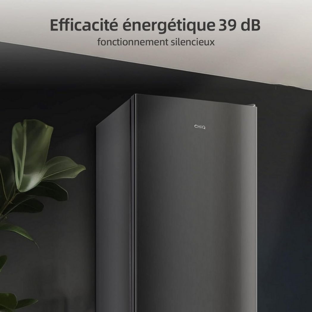 Réfrigérateur congélateur inférieur CHIQ CBM159LEBD 157 litres (109 + 48) Low Frost, faible bruit, refroidissement rapide, faible encombrement
