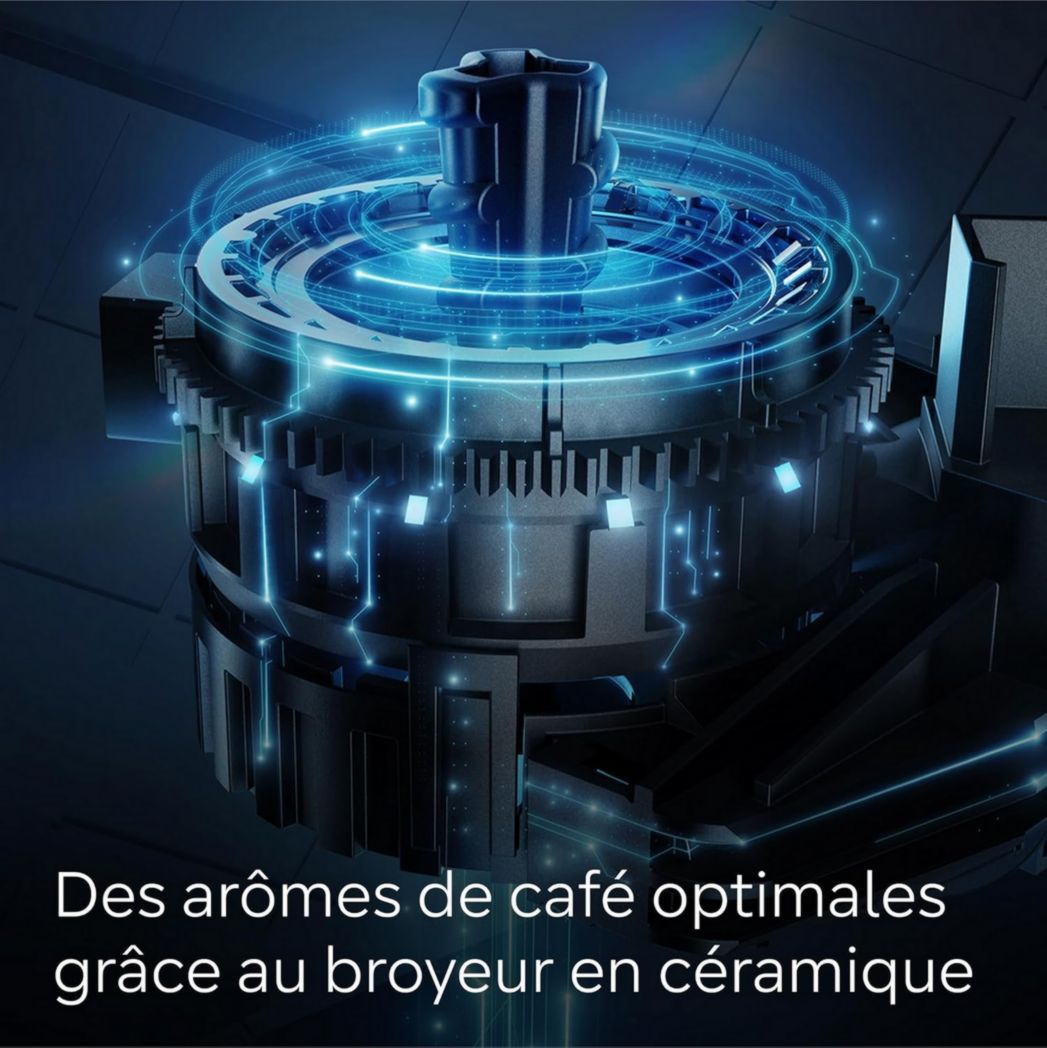 SIEMENS, machine à café à grains entièrement automatique, EQ700, écran iSelect, coffeeWorld, avec Cold Brew et Slow Brew, cappuccinatore, Home Connect, gris anthracite, TP715R01 classic