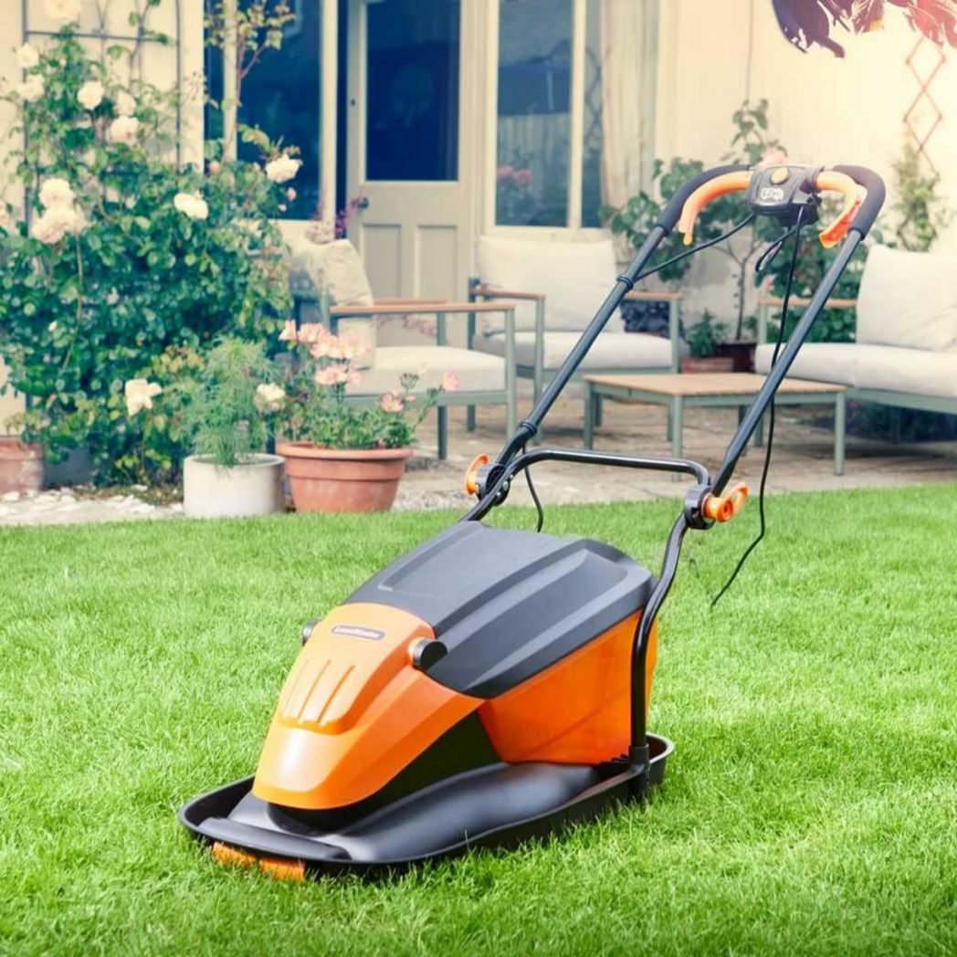 Tondeuse électrique LawnMaster 1800 W 36 cm - Bac de ramassage, hauteurs de coupe réglables, pour pelouses moyennes à grandes