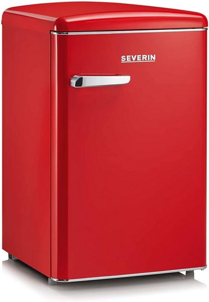 Réfrigérateur-congélateur SEVERIN, Pose libre, Longueur 55 cm, 108 L, Classe D, 110 kWh/an, 37 dB, Look rétro, Crème, RKS 8833