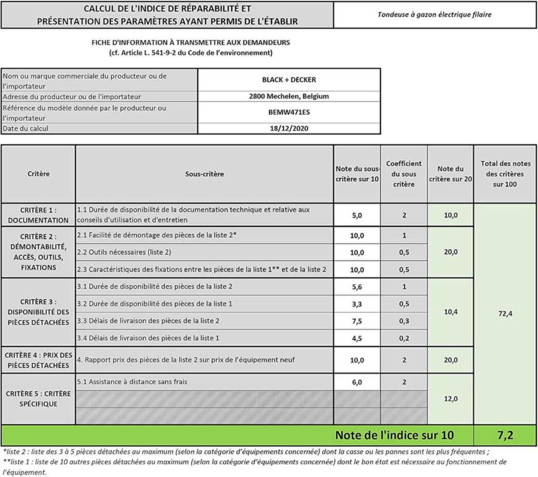Tondeuse à gazon filaire BLACK+DECKER 1600 W, tondeuse électrique de 38 cm, 6 hauteurs réglables (20, 30, 40, 50, 60 et 70 mm), avec poignée EASYSTEER 3 positions, BEMW471ES-QS Orange