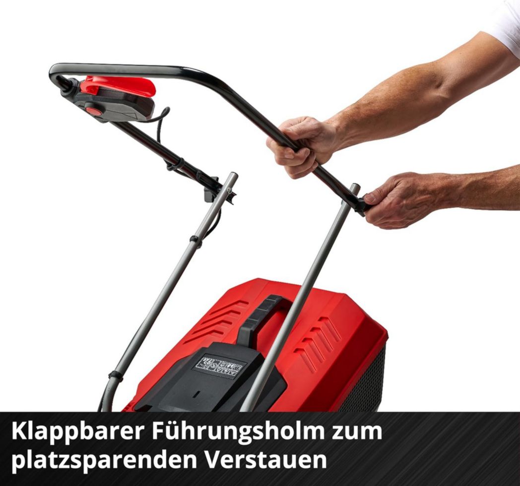 Tondeuse à gazon sans fil Einhell GE-CM 18/30 Li Kit Power X-Change (18 V, largeur de coupe 30 cm, surface recommandée 150 m²) Livrée avec batterie 3,0 Ah et chargeur