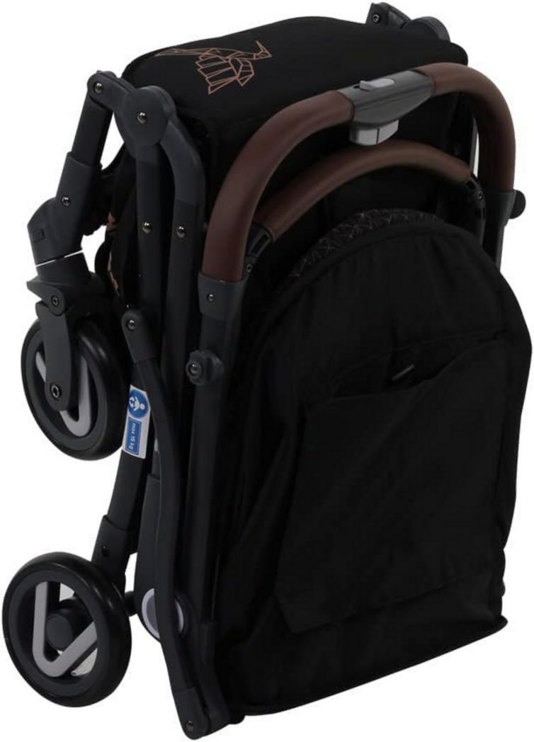 Poussette compacte CASSY 6-48 mois, légère et maniable - pliage d'une seule main - Sac de transport et porte-gobelet inclus - Nania (gris)