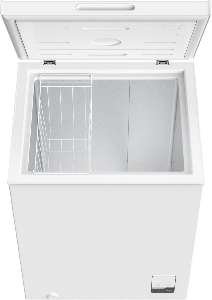 Congélateur coffre CHIQ 142 L, 63,5 x 55,6 x 83,5 cm, congélateur Inverter, affichage de la température extérieure, congélation rapide -32 °C, grille métallique, faible niveau sonore