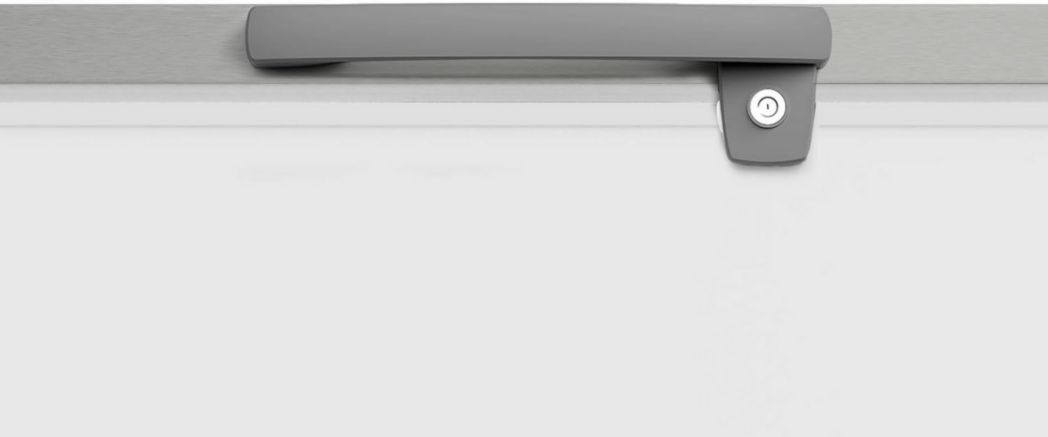 Congélateur coffre professionnel METRO GHF2700S, acier, 188 x 73,5 x 94,5 cm, 700 L, 125 W, 3 paniers, éclairage LED, avec serrure, blanc/gris