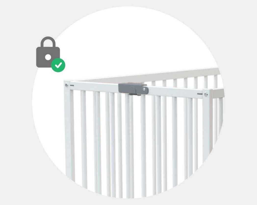 WEBABY - Lit bébé pliant 60 x 120 cm Blanc | Bois massif | Dès la naissance | Confort de couchage | Sommier à lattes | Compact | Transportable | Pliable | Gain de place | Lit de voyage