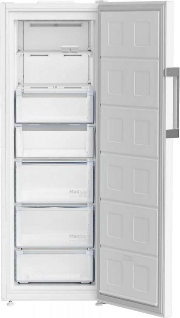 Congélateur vertical pose libre - BEKO - B3RFNE294W - Froid ventilé - E - 260 L - Autonomie : 11 h - 75,4 x 59,7 x 170,5 cm - Blanc