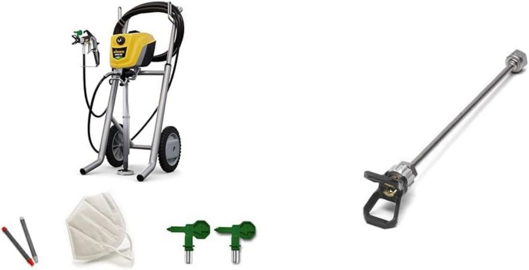 Pistolet de peinture airless WAGNER Control Pro 250 M pour peintures murales, apprêts, vernis et lasures, 15 m² - 2 min, réglage de la pression, 110 bar, tuyau de 9 m