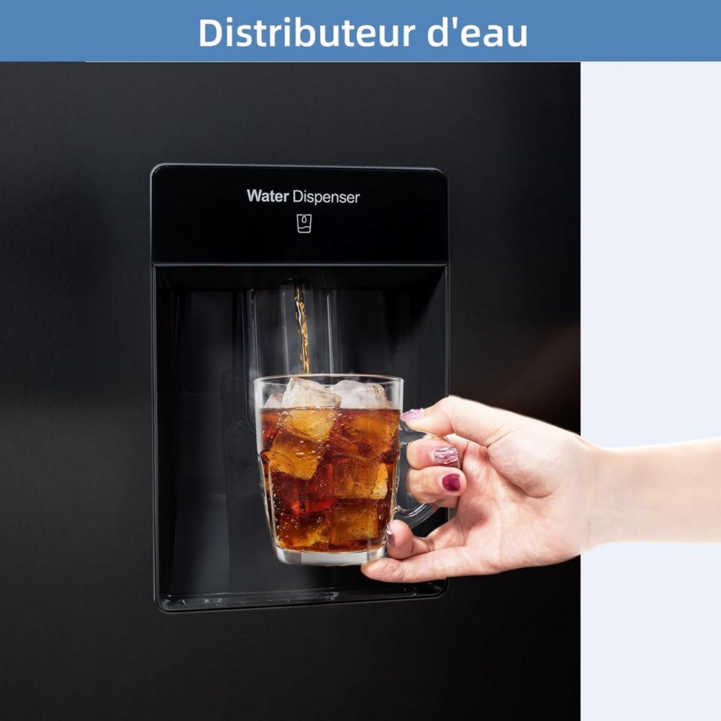 Réfrigérateur congélateur inférieur CHIQ CBM159LEBD 157 litres (109 + 48) Low Frost, faible bruit, refroidissement rapide, faible encombrement