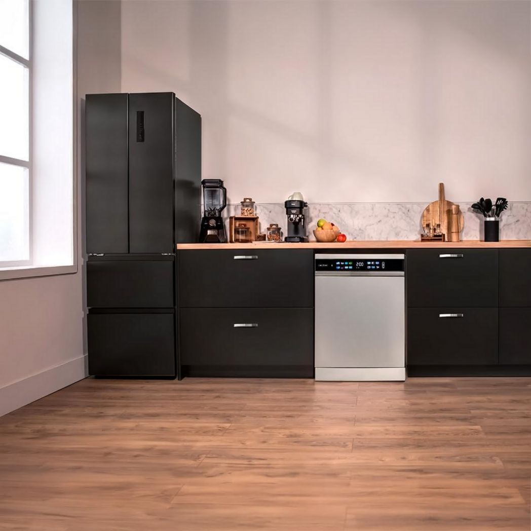 Lave-vaisselle Cecotec 60cm Bolero Aguazero 6700 B Lave-vaisselle blanc, 15 couverts, Classe B, moteur Inverter Plus, O2 Dry, Lavage Dual Zone, Plateau réglable, Turbo Dry+ et Demi-charge.