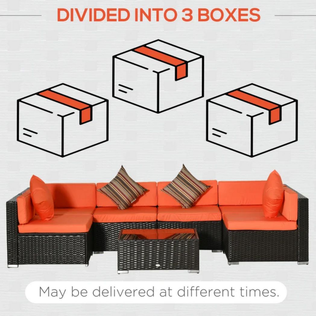 Ensemble de canapés d'extérieur sectionnels en osier