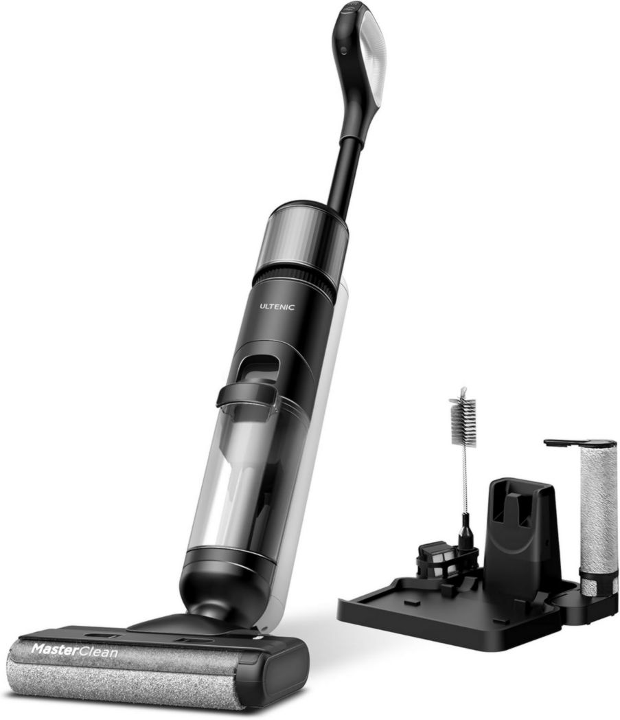 Aspirateur balai sans fil Ultenic AC1 Elite, 3 en 1, eau et poussière, léger, autonomie de 50 minutes, grand réservoir de 1,15 L, idéal pour les saletés tenaces et les sols durs.