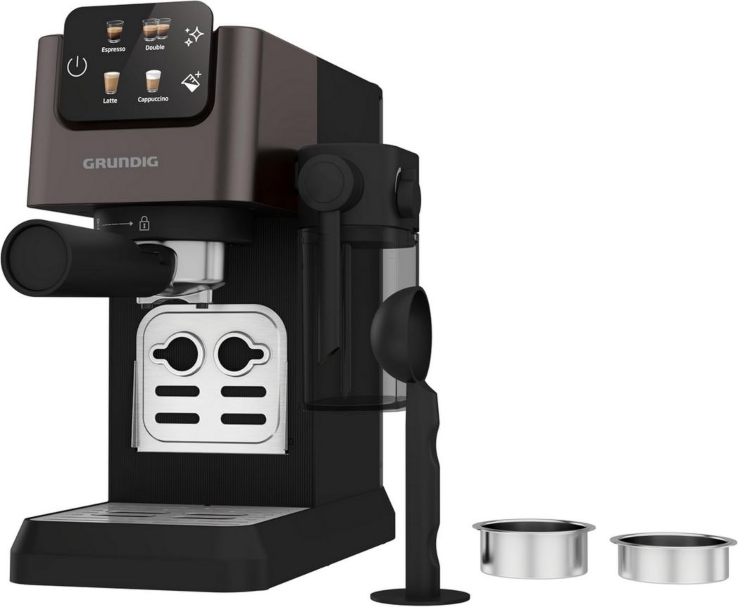 De'Longhi Dedica Style EC685.M, Machine à expresso avec buse à mousse de lait professionnelle, seulement 15 cm de large, réservoir de 1 L, boîtier en métal, compatible avec les dosettes ESE, métal