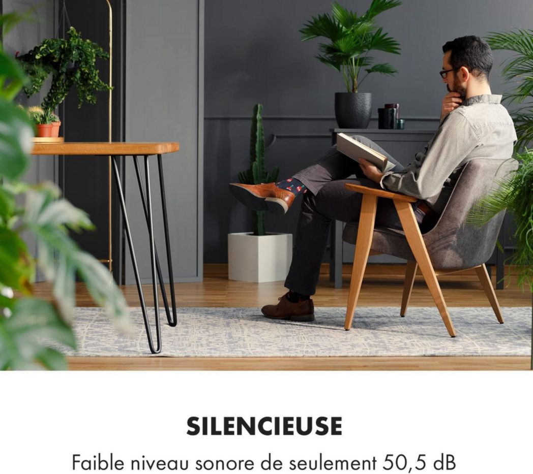 Climatiseur portable silencieux Klarstein, climatiseur portable 5 en 1, mini climatiseur, purificateur et éliminateur d'odeurs, mode nuit, déshumidificateur d'air, faible consommation, 10 000 BTU, climatiseurs