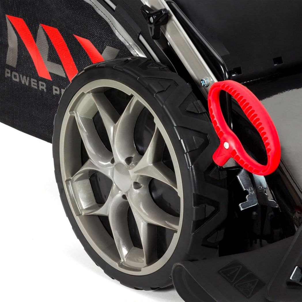 NAX POWER PRODUCTS Moteur Briggs & Stratton 5000S Série 875Exi 190cc ReadyStart Largeur de coupe 56cm Panier 75L Roues pivotantes avant Tondeuse à gazon autopropulsée à essence