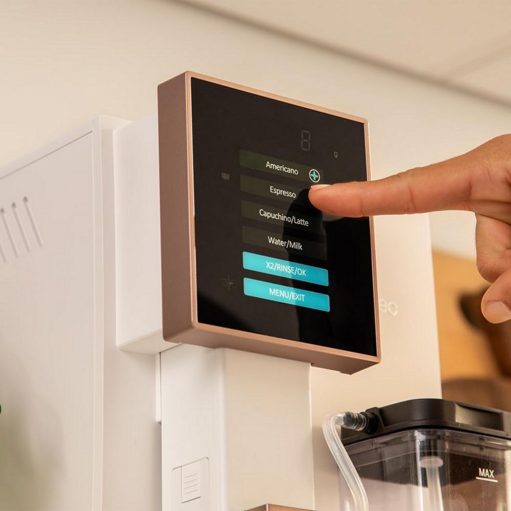 Machine à café super automatique Cecotec Cremmaet Compactccino Black Rose, 19 bars, réservoir à lait, système Thermoblock, 5 niveaux de mouture, réservoir à café de 150 g