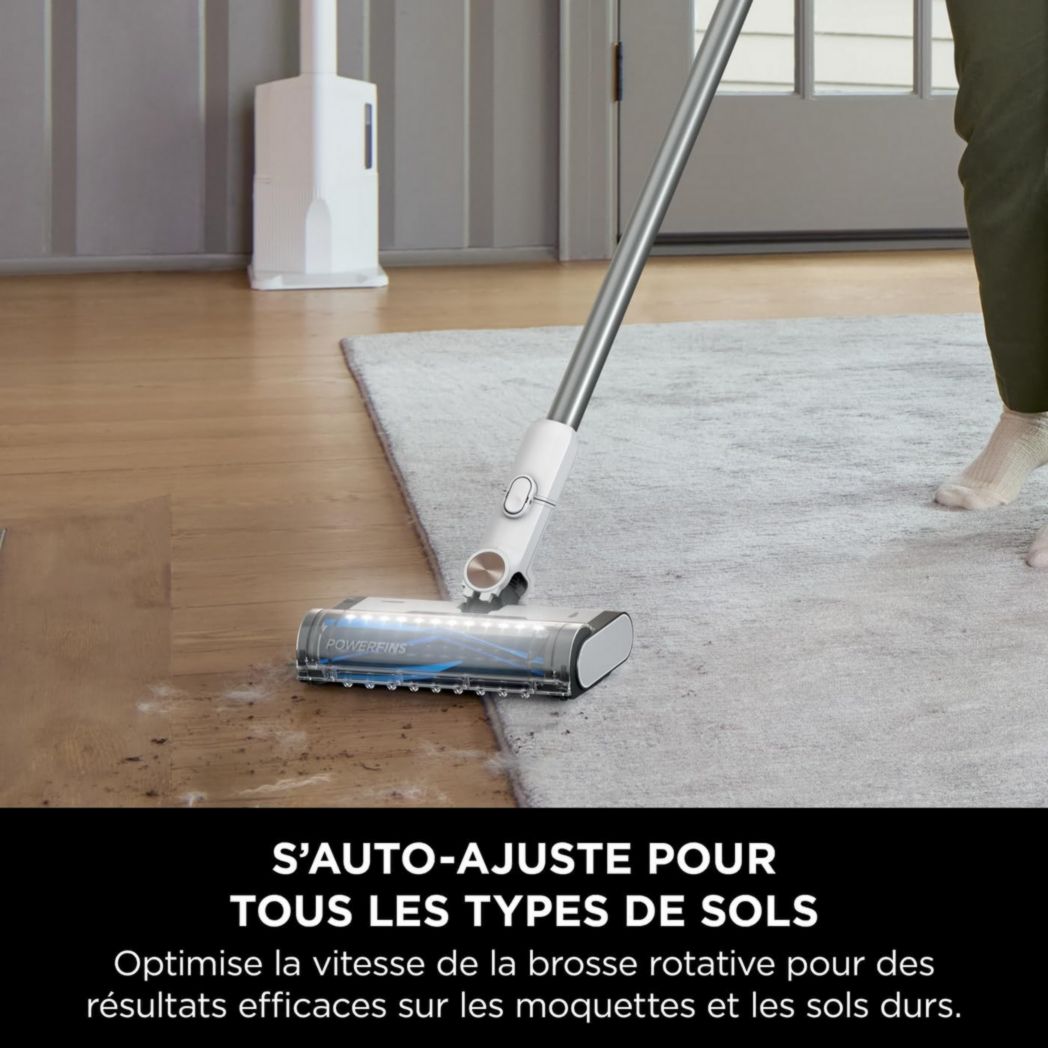 Aspirateur sans fil Shark Detect Clean & Empty IW3612AMZEU, blanc, 240 W, 2 litres