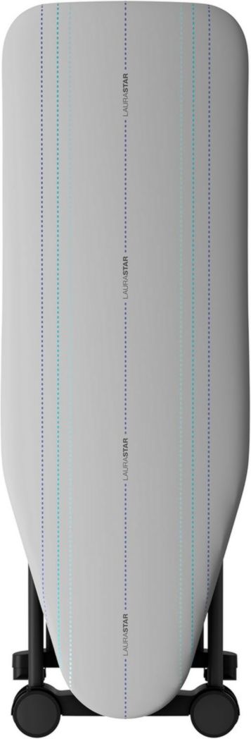 Système de repassage Laurastar Smart M avec centrale vapeur professionnelle et table active, vapeur hygiénique, semelle 3D, vapeur pulsée, température unique, roulettes, réservoir amovible
