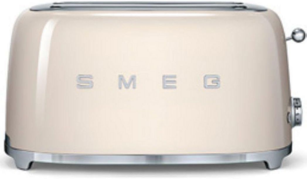 Ensemble grille-pain et bouilloire Smeg TSF02CRUK KLF01CRUK style rétro années 50, couleur crème