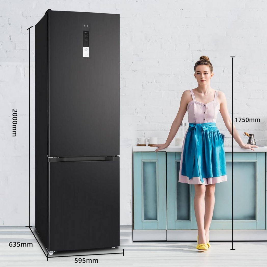 Réfrigérateur congélateur inférieur CHIQ CBM159LEBD 157 litres (109 + 48) Low Frost, faible bruit, refroidissement rapide, faible encombrement