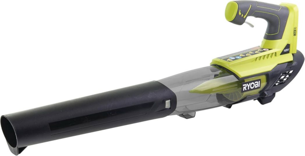 RYOBI - Souffleur aspirateur broyeur sans fil 18 volts ONE+, sans balais - 201 km/h (livré sans batterie) - OBV18