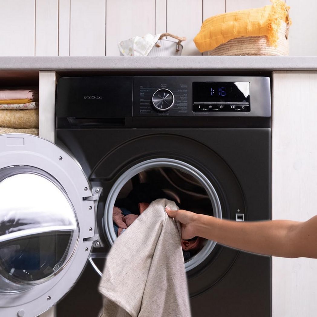 Cecotec Bolero Dresscode 10500 Inverter Steel A. Lave-linge 10 kg Acier, 1400 tr/min, moteur Inverter Plus, Vapeur, Classe A.