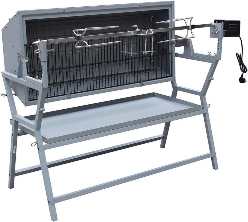 Rôtissoire inclinable Happy Garden Lisboa avec broche électrique