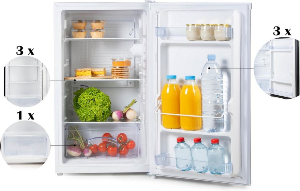 Réfrigérateur de table PRIMO PR121FR - 88 L - E - Noir