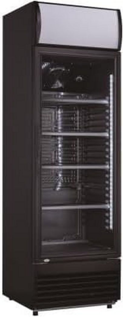 Réfrigérateur à boissons professionnel METRO GSC2360B, acier/verre, 62 x 63,6 x 175,3 cm, 347 L, avec serrure, noir