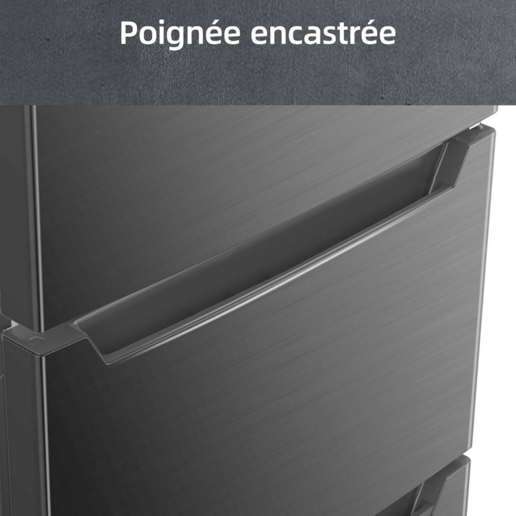 Réfrigérateur congélateur inférieur CHIQ CBM159LEBD 157 litres (109 + 48) Low Frost, faible bruit, refroidissement rapide, faible encombrement