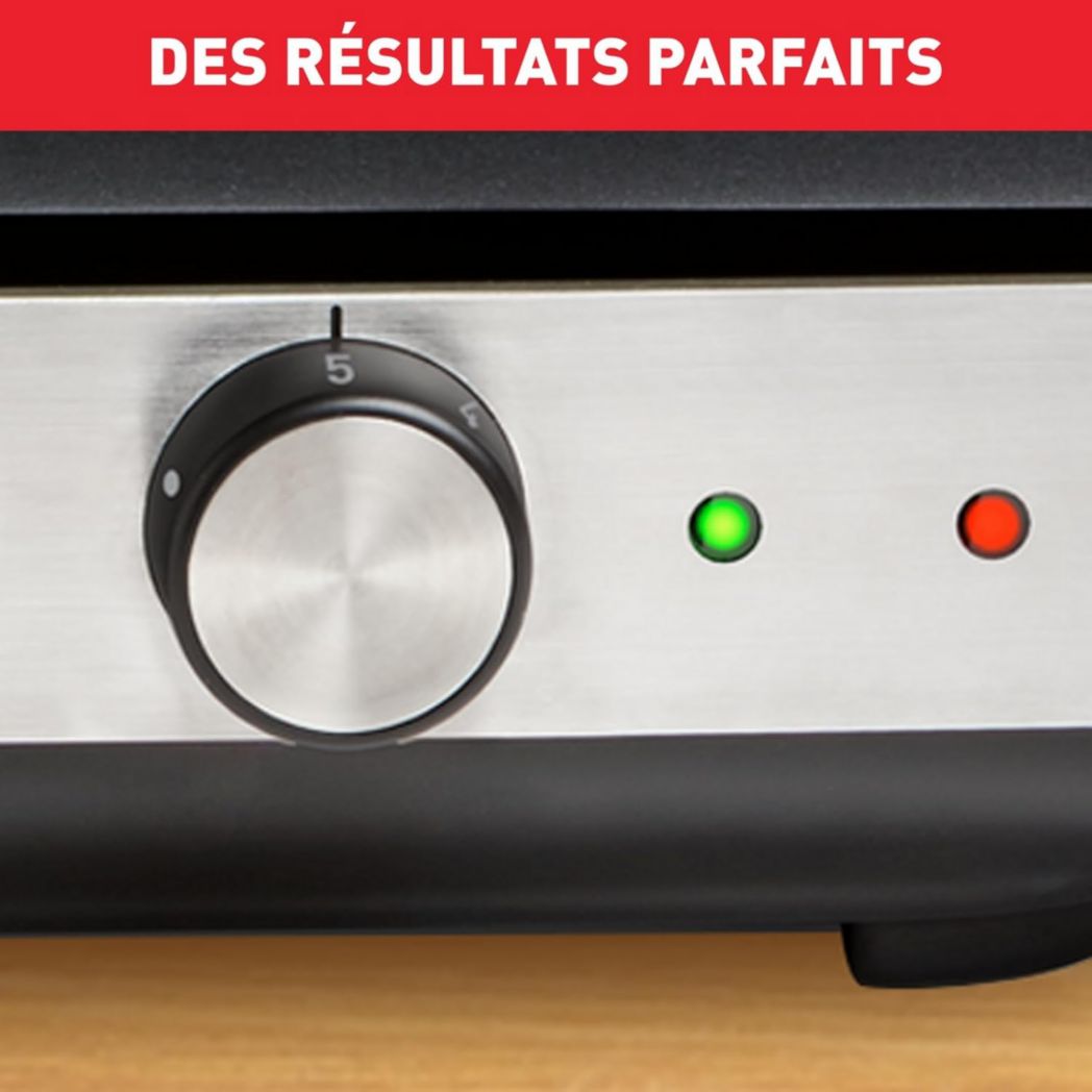 Plancha électrique Tefal Maxi Plancha XXL 10/12 personnes Plancha intérieure et extérieure Inox CB690D12