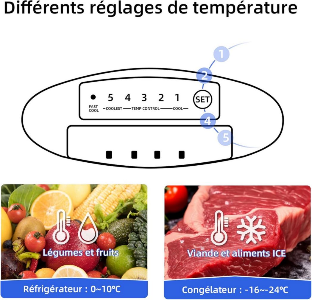 Réfrigérateur congélateur inférieur CHIQ CBM159LEBD 157 litres (109 + 48) Low Frost, faible bruit, refroidissement rapide, faible encombrement