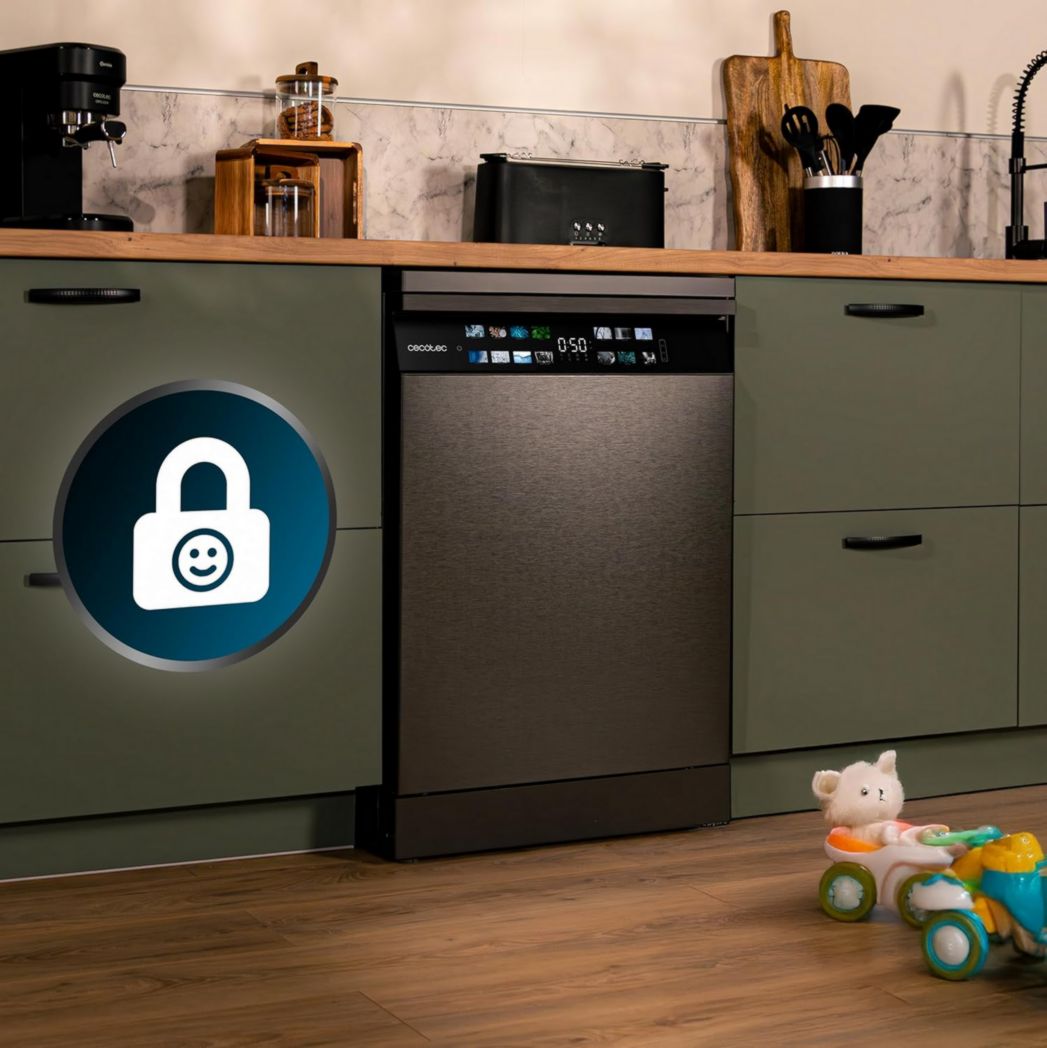 Lave-vaisselle Cecotec 60cm Bolero Aguazero 6700 B Lave-vaisselle blanc, 15 couverts, Classe B, moteur Inverter Plus, O2 Dry, Lavage Dual Zone, Plateau réglable, Turbo Dry+ et Demi-charge.