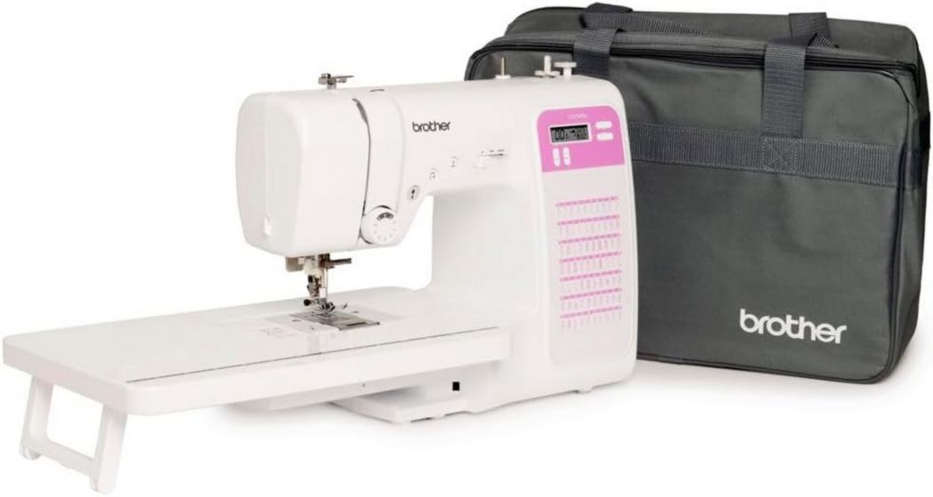 Machine à coudre électronique CS10S, blanche/rouge