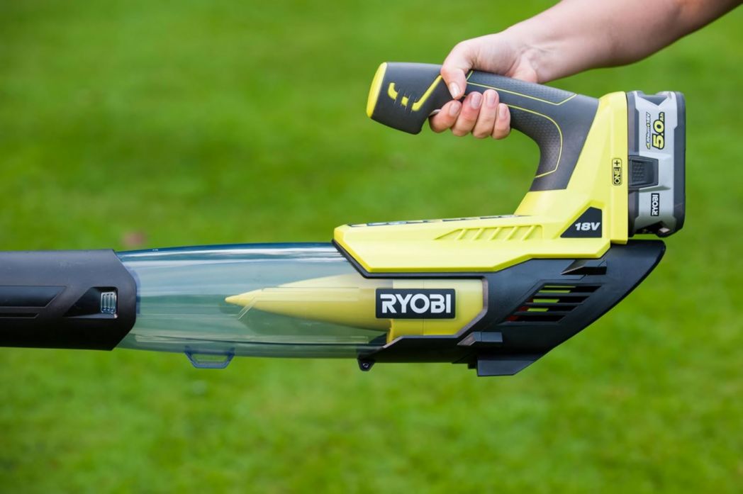 RYOBI - Souffleur aspirateur broyeur sans fil 18 volts ONE+, sans balais - 201 km/h (livré sans batterie) - OBV18