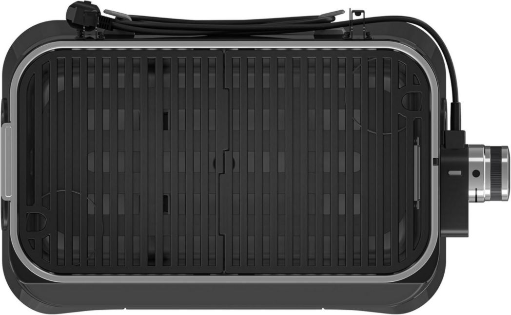 Barbecue électrique de table Campingaz Attitude2go | Barbecue électrique portable d'intérieur et d'extérieur | 2200 W | Grille de cuisson en fonte | 4 personnes | Pour balcon et camping