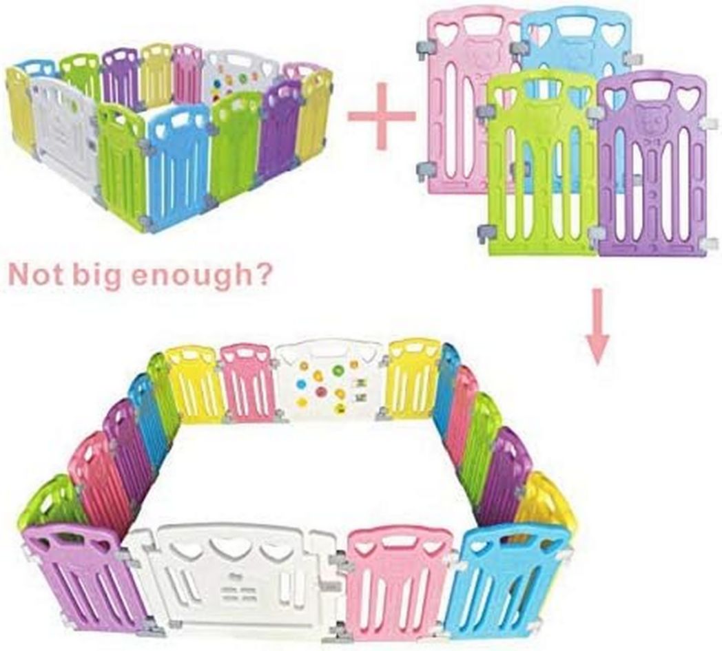 Parc bébé modulaire Gupamiga 150 x 180 cm, Parc enfant, Parc bébé, Blanc