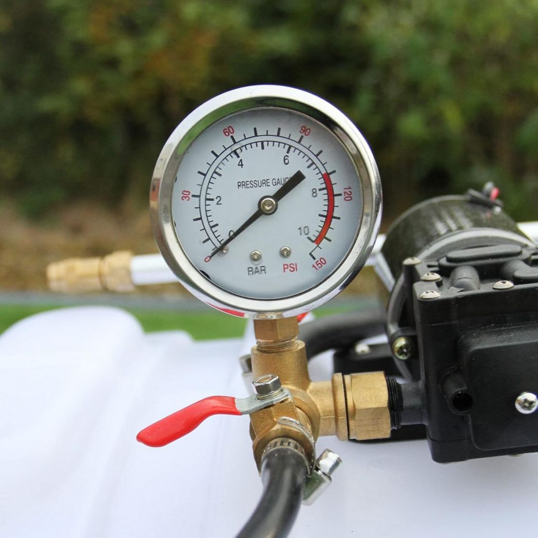 Pulvérisateur quadruple 60 L avec rampe de remorquage Maxblast 12 V, buses de pulvérisation et accessoires, engrais, pesticides, agriculture