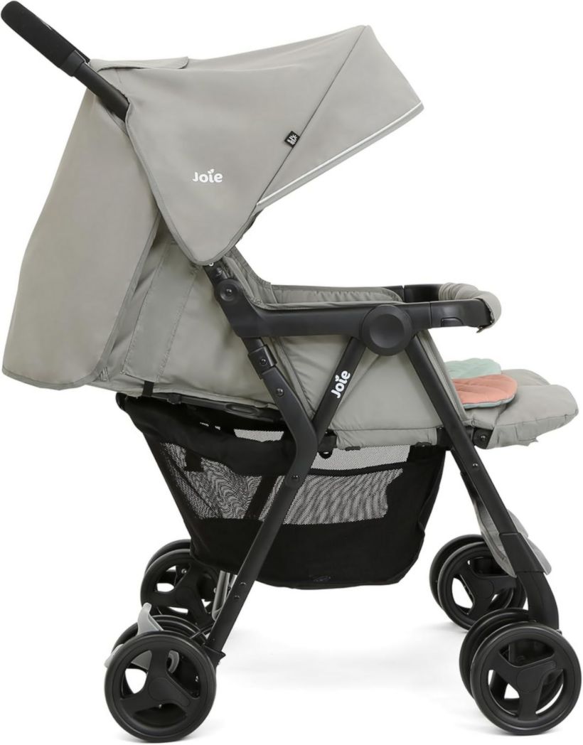 Joie - Aire™ Twin - Poussette double - Sièges inclinables indépendants - Harnais 5 points - Suspension 4 roues - Pliage facile et compact - Auvents UPF 50+ - Convient dès la naissance