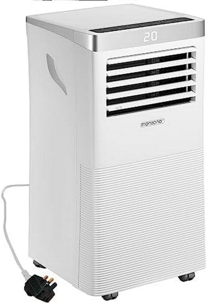 Climatiseur portable 4 en 1 Monzana® MZKA1000, refroidisseur d'air, 9 000 BTU/h, déshumidificateur, ventilateur, application Wi-Fi Alexa