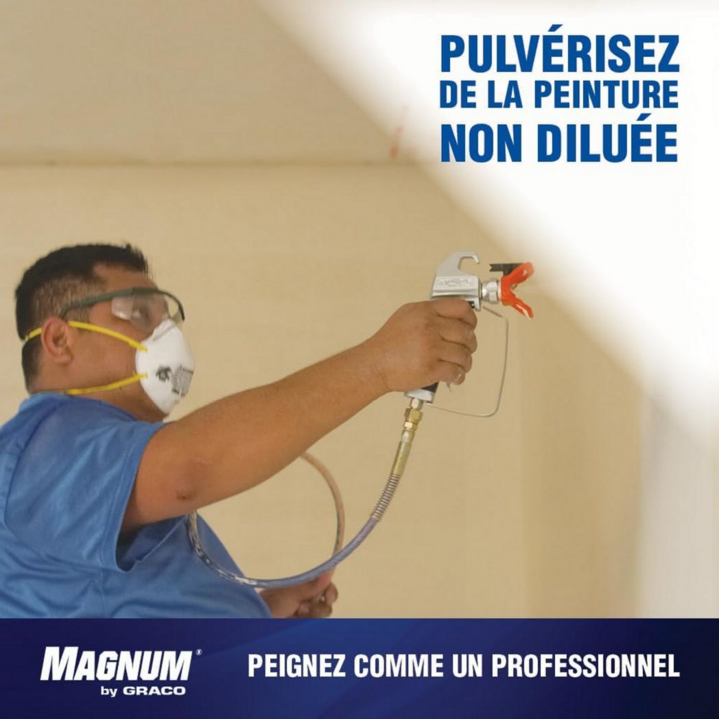 Pistolet à peinture airless Magnum by Graco 17C244 A30 ProPLUS, usage domestique (débit 1 l/min, pression max. 207 bars)