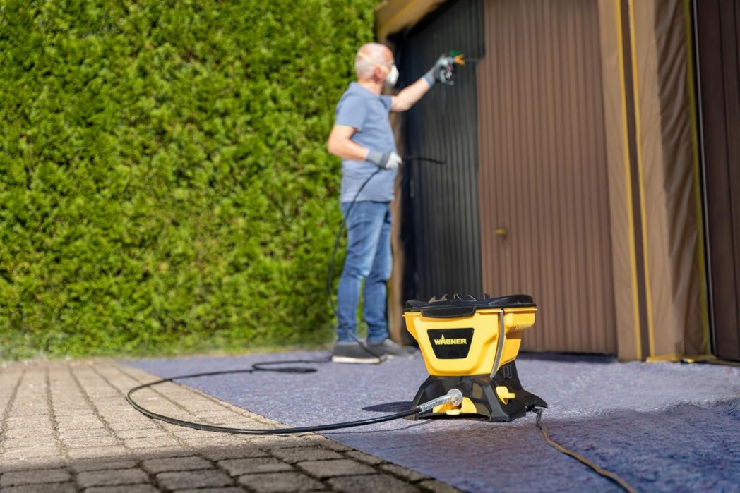 Pistolet à peinture airless WAGNER Control 150 M pour peintures murales, vernis, lasures, protection du bois et anticorrosion en intérieur et extérieur, volume du réservoir 5500 ML