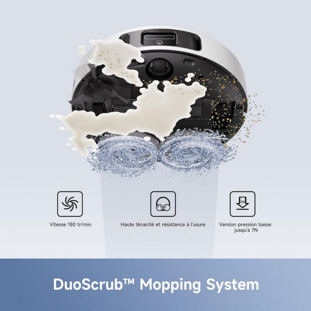 Aspirateur robot MOVA E30 Ultra avec vidage automatique, nettoyage automatique des serpillères, technologie RoboSwing, élévation de la serpillère de 10,5 mm, aspiration 7 000 Pa